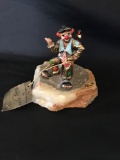 Ronald A. Lee 24k Gold Hobo Clown Sculpture