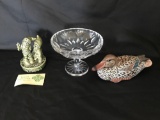 Gorham Crystal Knock Pottery Duck 3 Units