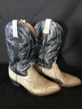 Vintage 8 1/2 Snake Skin Cowboy Boots