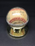 Multiple Signed Baseball In Case no COA