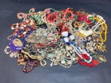 Collection of costume jewelry necklaces
