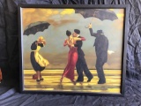 A formal dance on the beach in the rain 22in tall