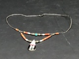 Native American 7in necklace With turquoise