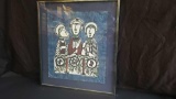 30in wide framed art 1981 signed says Sadao Watanabe