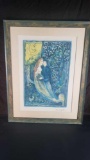 The Wedding framed art 360 / 500 signed says Marc Chagall