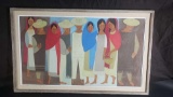 39in wide x 25in tall framed art 1981 signed says ruth osgood