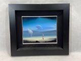 Signed Framed Beach Art 15x13in