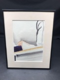 Framed Art Pastel On Canvas