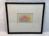 Signed Framed Watercolor Painting, Sailboat by Peter Max, 16x14in