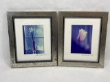 Two signed framed 5/24/01 photography art, Each 10.5 x 13 in