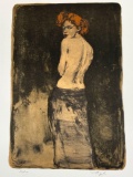 Signed Art numbered 112/150 by Liepke, 23 x 17 in