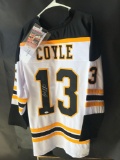 Charlie Coyle Bruins Signed Jersey COA