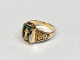 10K Gold Poway High School Class Ring, Size 7 1/2