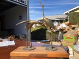 Brass Cranes Figurines