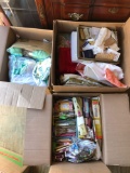 3 Boxes of Sewing Materials