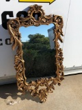 Elegant Gilded Mirror 49x26 Inches