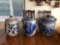 Vintage Ceramic Jars 3 Units