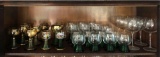 Shelf Contents, German Drinking Glasses, Wine Glasses