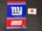 New York Giants Sign w/ Signature appears to say Lawrence Taylor 56