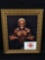 Signed framed Dennis Rodman photograph, signature w/ COA