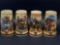 Miller Birth Of A Nation Series Steins, 4 Units