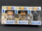 Luke Skywalker Tatooine, Princess Leia Boushh, Tie Fighter Pilot Funko POP toy figurines, 3 Units