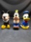 Disney Mickey Goofy Donald Duck Beer Stein 3 Units
