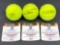 Novak Djokovic Signed Tennis Balls w/ COAs, 3 Units