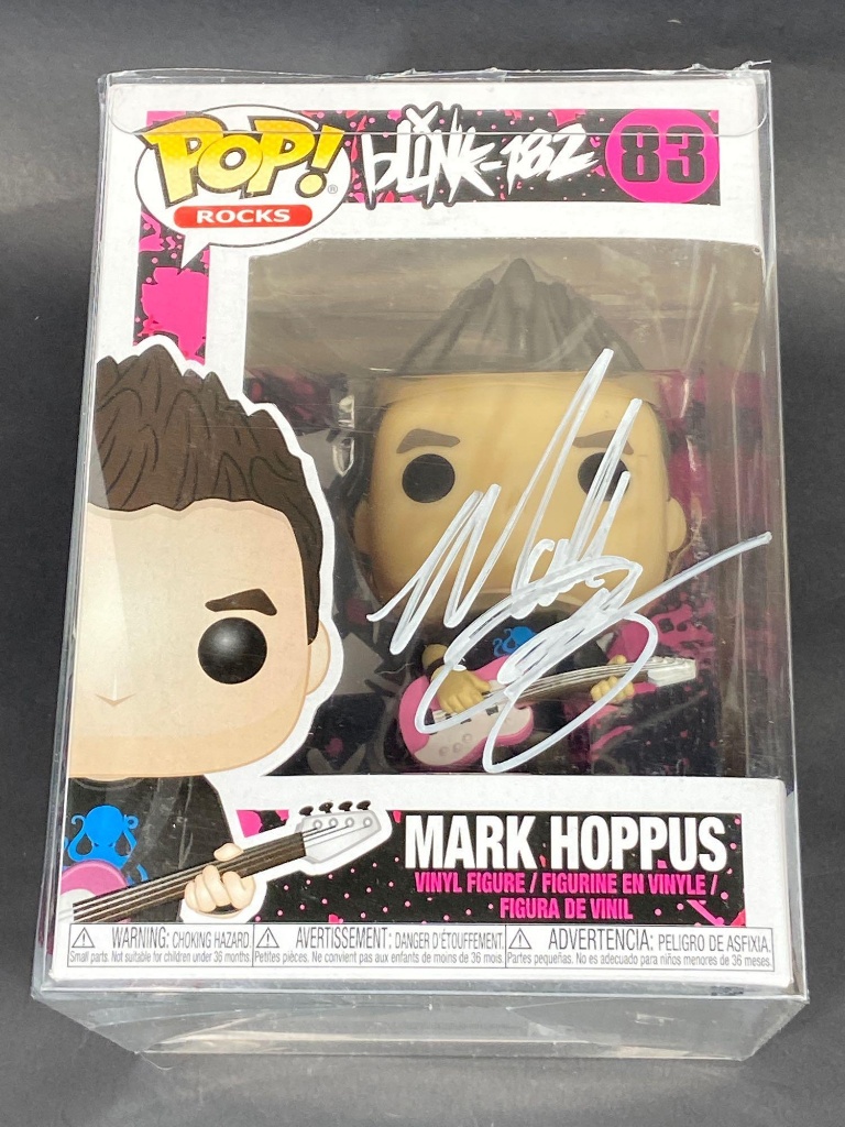 Signed NIB Mark Hoppus Blink 182 Funko POP w/ COA | Online Auctions |  Proxibid
