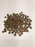 160 Wheat Pennies 1 Steel Penny