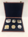 American Mint Commemorative 6 Coins in Case