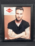 Signed framed photograph of Adam Levine from Maroon 5, signature w/ COA
