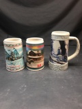 Miller Brewing Company Beer Steins 3 Units