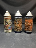 Vintage Gerz West Germany Beer Stein 3 Units