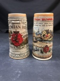 Stroh Brewing Company Beer Steins 2 Units