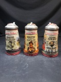 Budweiser Famous Outlaws Beer Stein 3 Units