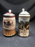 Budweiser Faust Busch Inn Beer Stein 2 Units