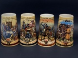 Miller Birth Of A Nation Series Steins, 4 Units