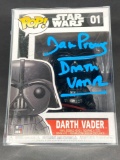 NIB Darth Vader Funko POP Signed by David Prowse w/ COA