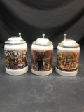 Strohs Brewing Bavaria Collection Beer Stein 3 Units