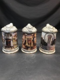 1991 Warriors Of The Plains Beer Stein 3 Units