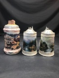 Woodland Retreat Miller Brewing Beer Stein 3 Units