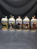 Budweiser Hunters Companion Series Beer Stein 5 Units