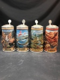 Budweiser America The Beautiful Beer Stein 4 Units