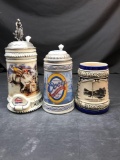 Coors Brewing Company Numbered Beer Steins 3 Units