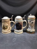 Vintage Gerz Animal Beer Stein 3 Units