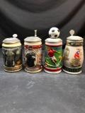 Budweiser Decorative Beer Stein 4 Units