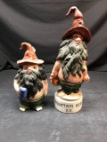 Vintage Beer Stein Musical Decanter 2 Units