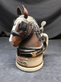 1995 Budweiser Clydesdales Head Beer Stein