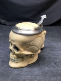 Neundorf German Skull Beer Stein